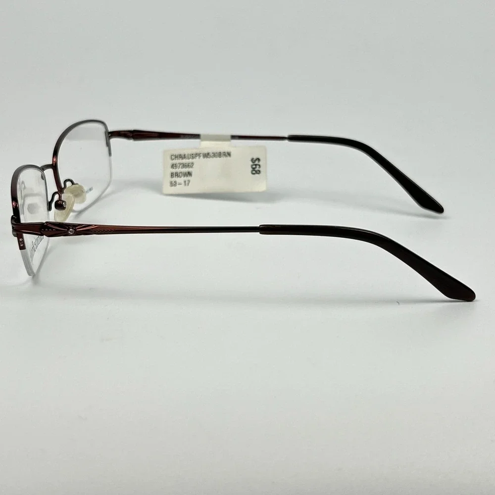 Christie Brinkley 4973662 Womens Eyeglasses Frame Brown Cat Eye 53-17-138 mm